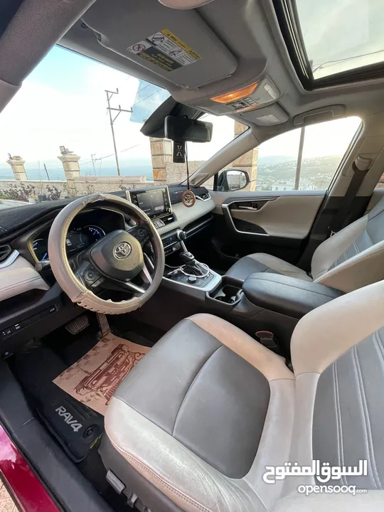 Toyota RAV4 hybrid 2019  (كلين تايتل) عداد 80 الف  (Xle ليمتد اعلى صنف) سياره بوضعيه الوكاله