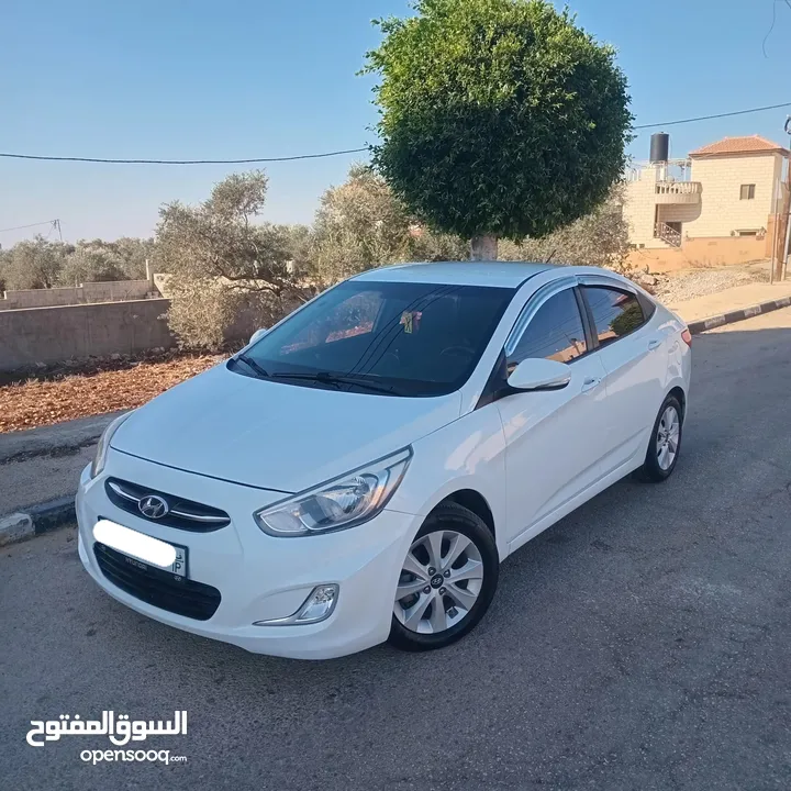 هونداي اكسنت 2016 بنزين أوتوماتيك بصمة دهان شركة