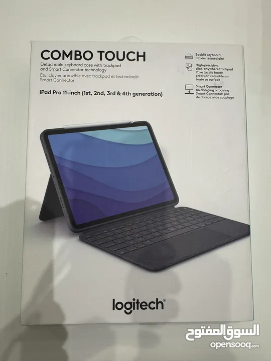 iPad Pro 11” keyboard -  Logitech Combo Touch - 1st 2nd 3rd and 4th generation