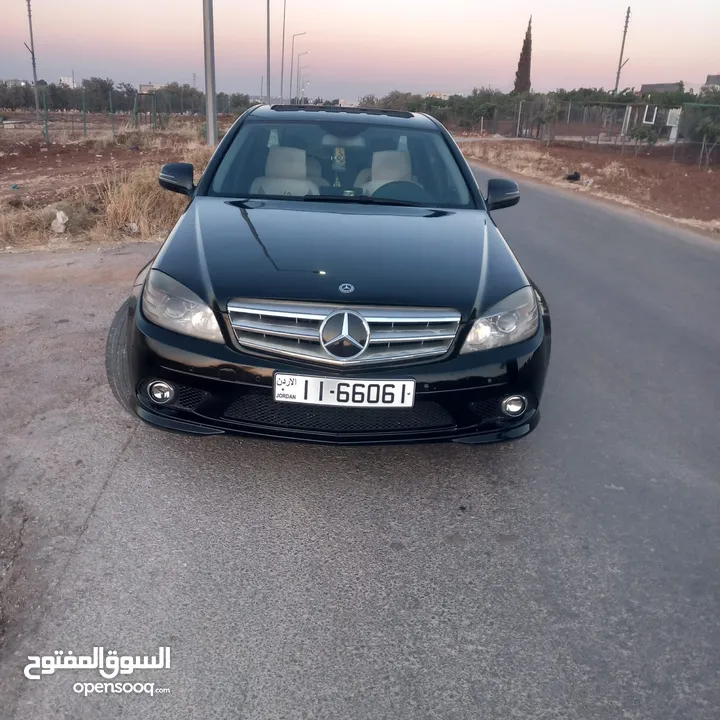 مرسيدس بنز C180 AMGاصلي  فحص كامل  موديل 2008 فتحه فل كامل