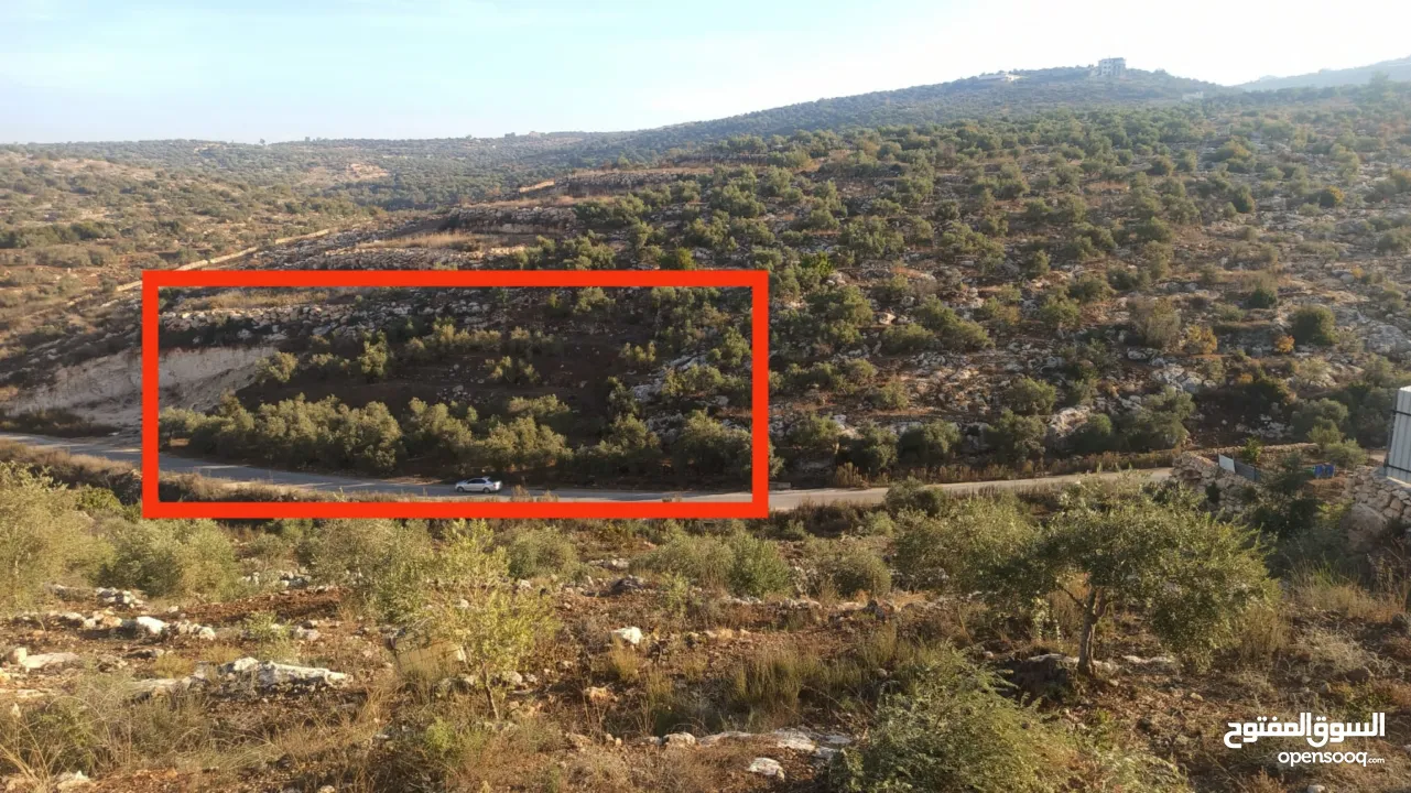 ارض على طريق بلعا دير الغصون قبل مفرق اكتابا