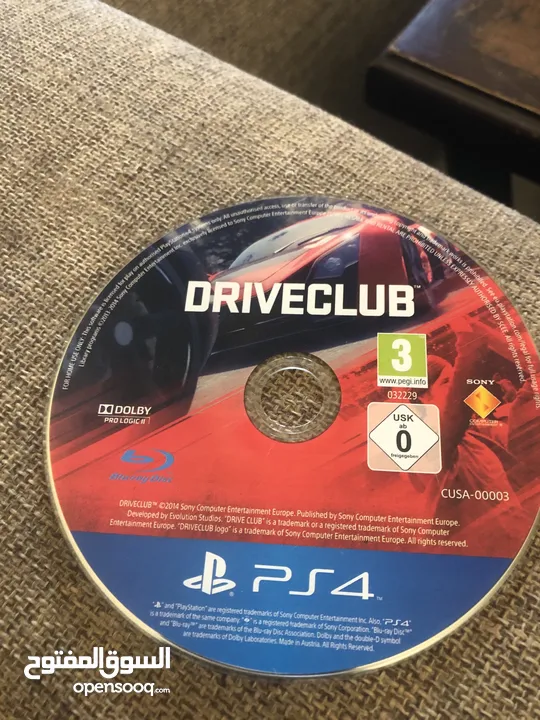 سي دي  DRIVECLUB مو مستعمل ونضيف وجديد السعر مغري