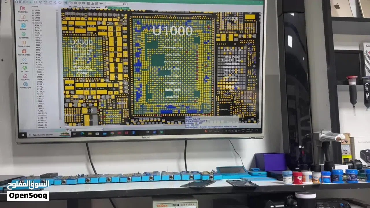 خدمة تصليح الهواتف و الايباد  متوفر شاشات وجميع قطع الغيار بأسعار الجملة ضمان على جميع الخدمات