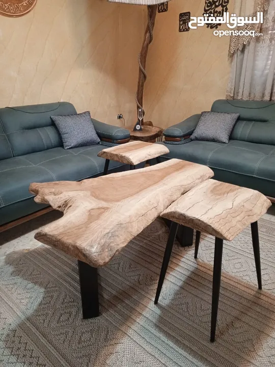 مشغولات خشبية يدوية (ترابيزات..تيبل لامب).... hand made