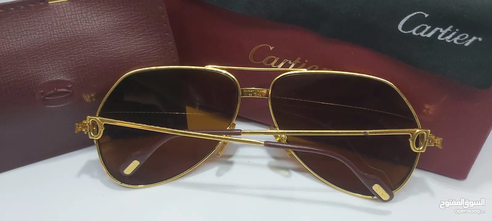 نظاره كارتير فرنسيه  اصليه Cartier Original حجم 62 بحاله ممتازه من النوادر..