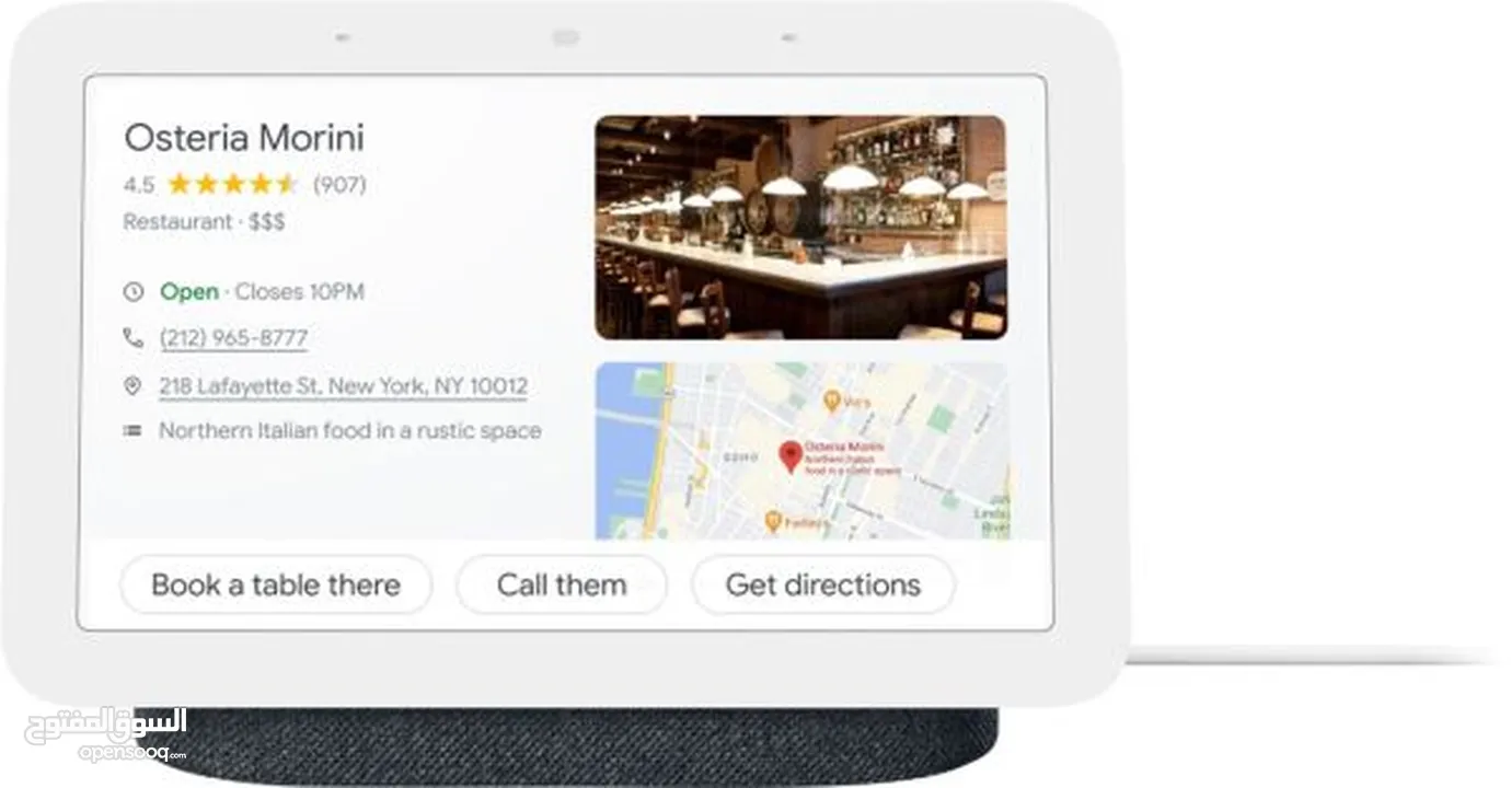 Google Nest Hub 2nd Gen Smart Display, Google Assistant Built-In, 7" WSVGA Touchscreen, Wi-Fi