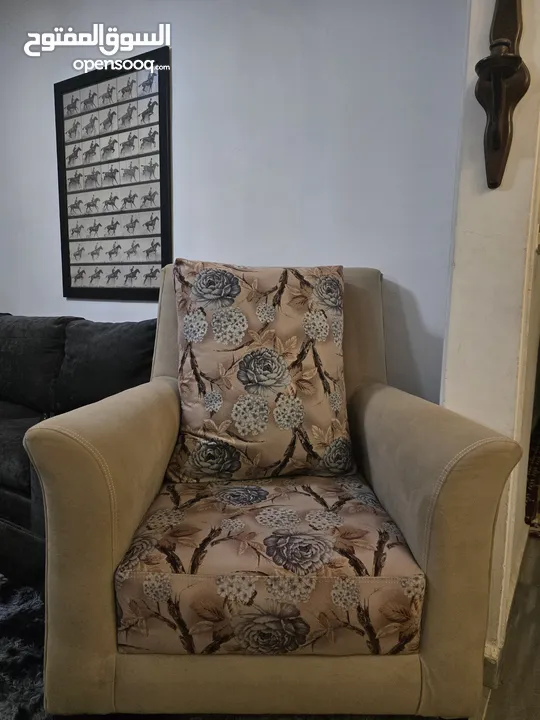 عرض العيد  طقم كنب تفصيل مميز و راقي لون فيروزي و بيج