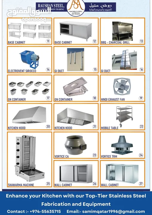 Stainless Steel Kitchen cabinet Full Set of Restaurant Hotel Cafeteria Bakery Home kitchen equipment