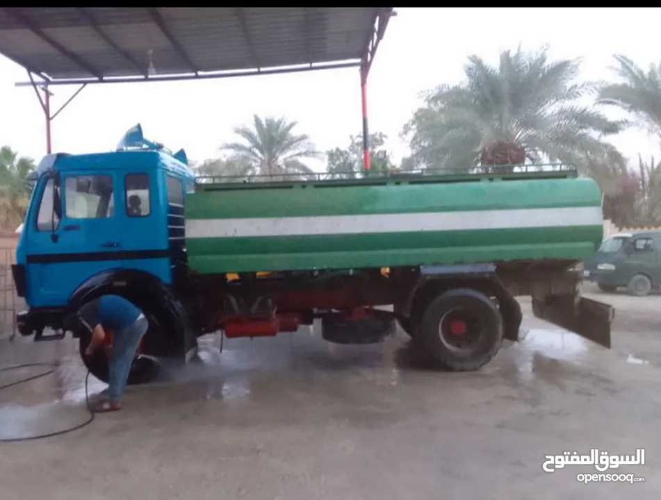 تنك ميه مارسيدس للبيع او للبدل ص سنه ص صالح للشرب مقلفن ماتور