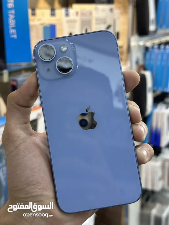 Iphone 14 128GB مستعمل بحالة الوكالة مو مفتوح وارد شرق اوسط ولا خدش RAM