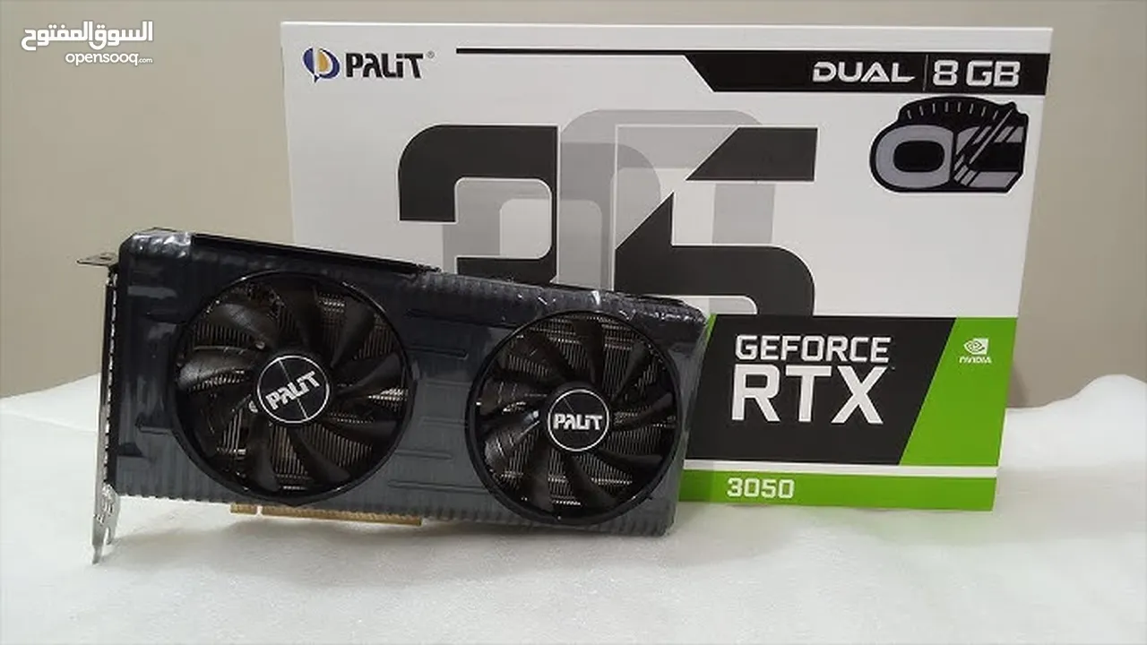 rtx 3050 8gb نضييف مستخدم اقل الشهر