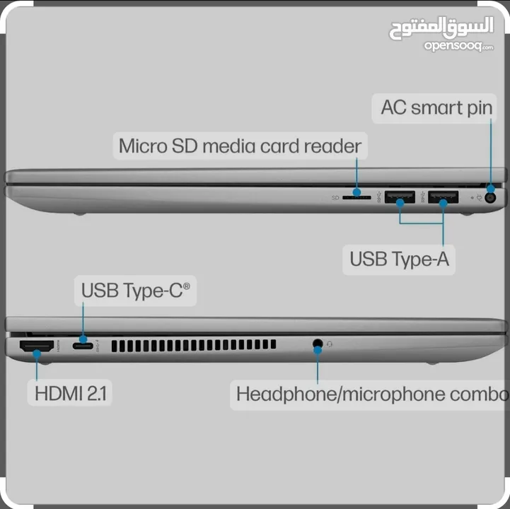 لابتوب اتش بي  اي فايف جيل 13 HP ENVY  Intel Core i5-1335 G7 بأقل الأسعار  فقط ب529 دينار