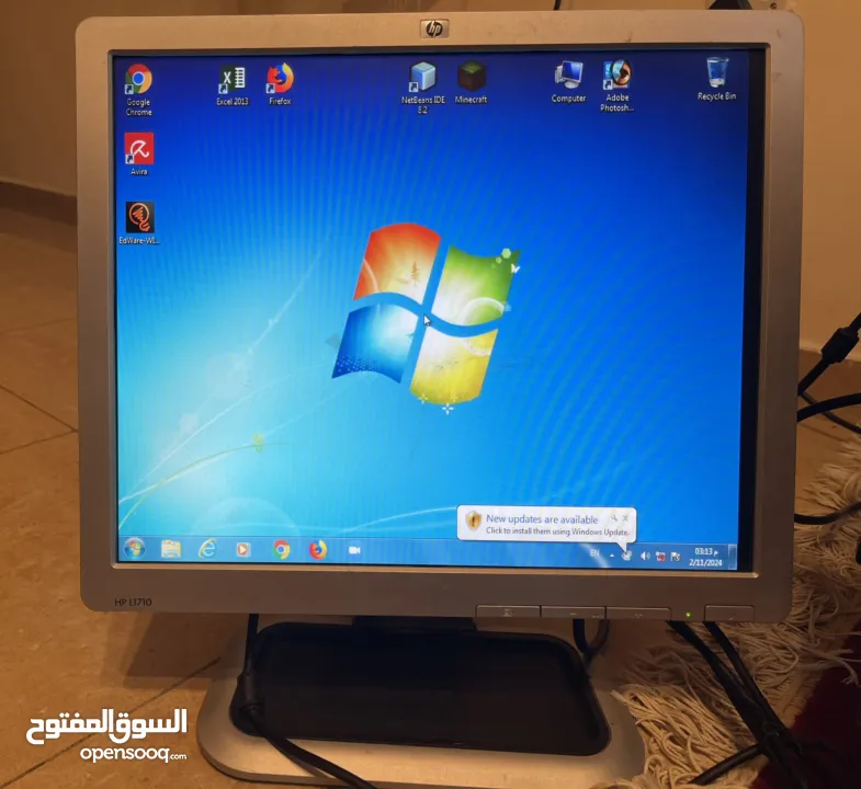 شاشة كمبيوتر hp للبيع 50 درهم فقط HP computer screen for sale for only