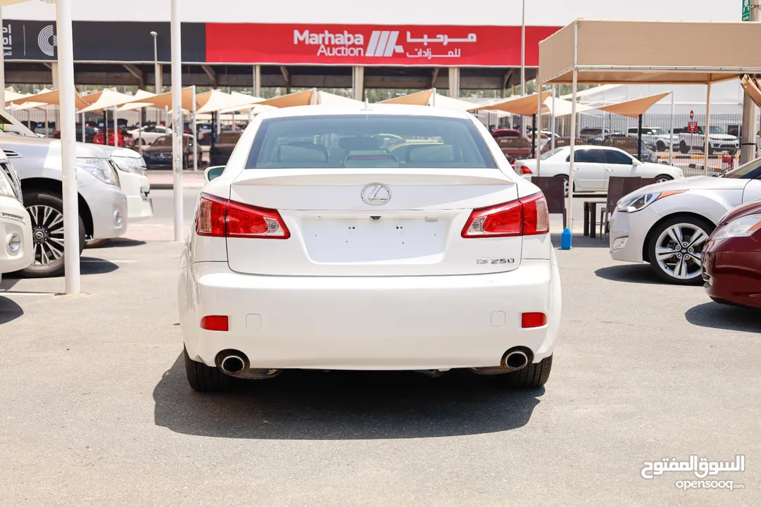 Lexus IS250 White 2012 Full Option