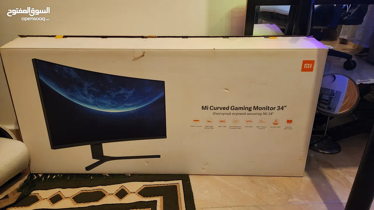 xiaomi mi Curved 34 inch VA panel  ultrawide curved monitor 144hz