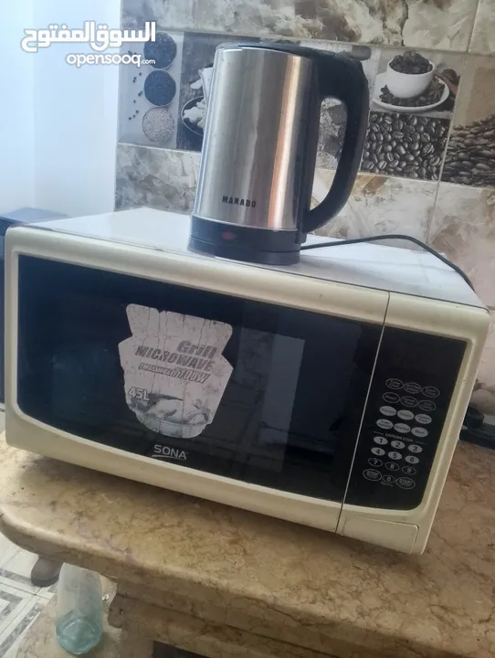 مايكرويف سونا 45 لتر شغال عالفحص