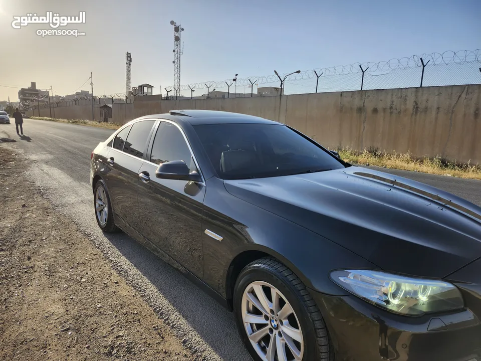 BMW 520 موديل2014 فحص كامل فل كامل   ممشى قليل بحالة الوكالة