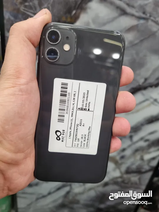 Iphon 11 //128G/فوق ال 90 // وكالة ولا خدش مكفول شهر