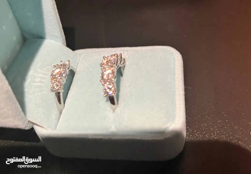 Two Moissanite Diamond Rings a 2ct & 1ct + Luxury Sunglasses