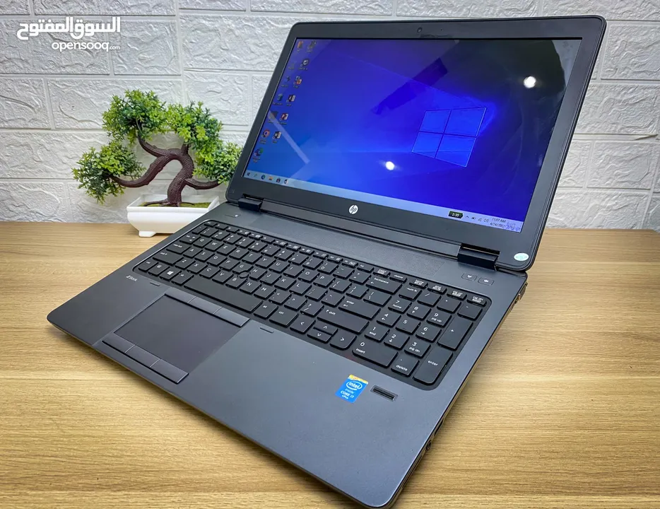 لابتوب الوحش للإلعاب HP ZBOOK، كور i7 أقوى فئة MQ ، كرت شاشة 10 كيكا ، رام 16 ، SSD 256، شاشة 15.6