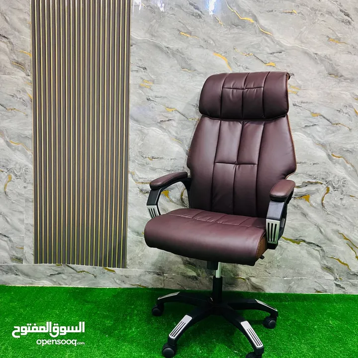 كرسي مدير مستورد مميز بالجودة و الشكل جك ايطالي عجال ربر كفالة حقيقيه للشركات الفخمه و المكاتب