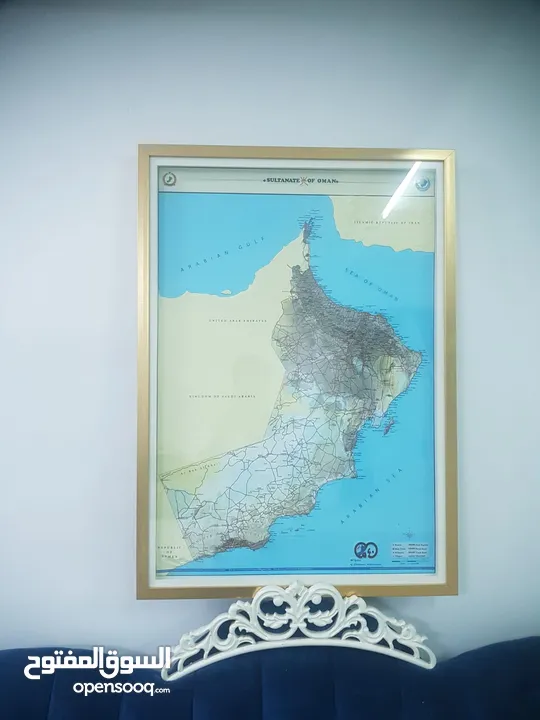 لوحات خارطة سلطنة عمان
