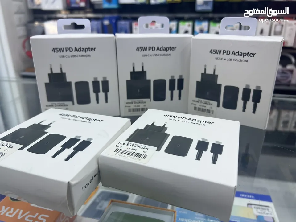 شاحن سامسونج كوبي ون 45w  Home charger Samsung PD 45w  Type-c To Type-c