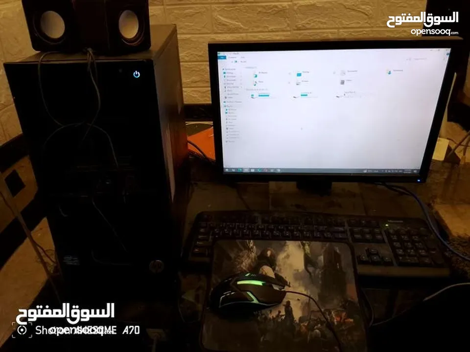 كمبيوتر hp شبه جديد  للبيع مستعجل بسبب الضروف وشكرا  وسريع ولا يوجد ولا اي مشكله بجهاز
