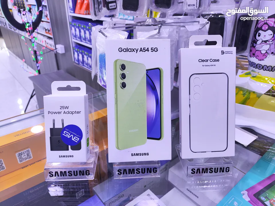 الوان الصيف ليموني SAMSUNG A54 5G جديده معها كفى وشاحن هدية متوفر توصيل