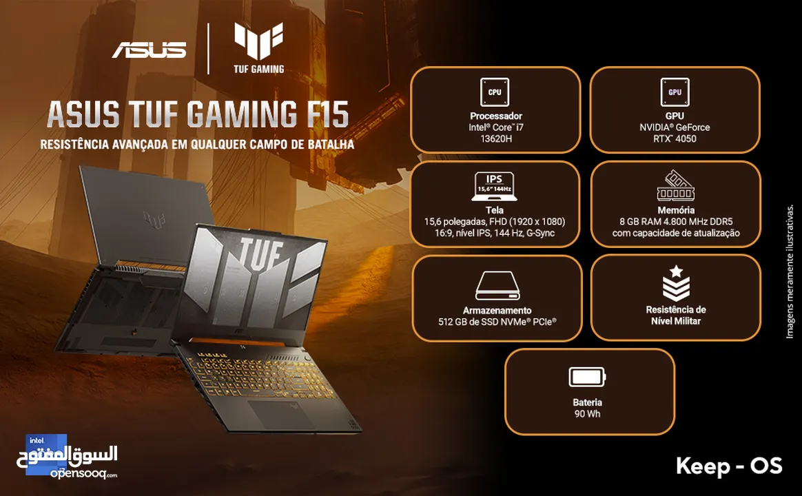 ASUS TUF F15 Gaming Laptop