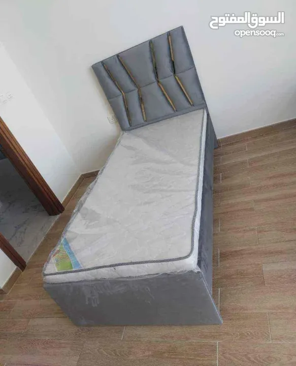 BRAND NEW SINGLE FABRIC BED WITH MATTRESS AVAILABLE