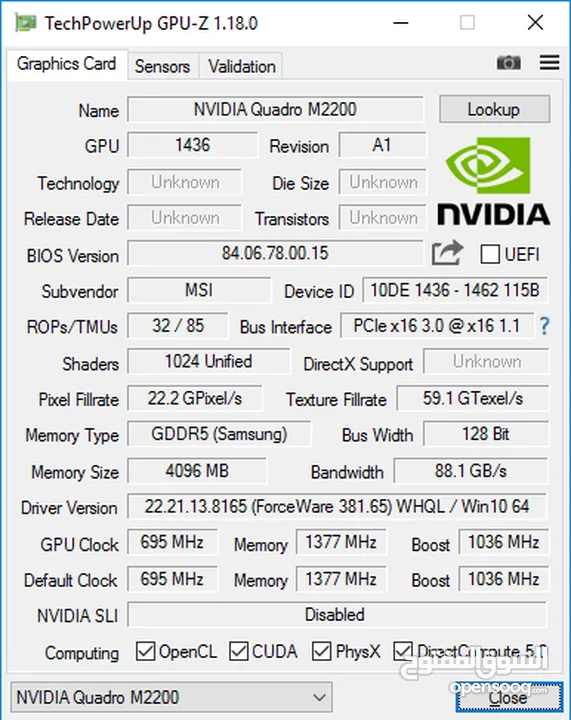 MSI Gaming   NVIDIA GeForce GTX 960 i7-6700HQ 32GB 512GB M.2 Level 15.6" Laptop  Windows 11