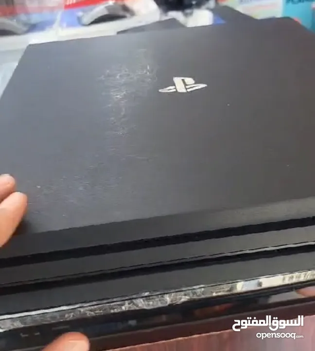 ps4 pro with all cables