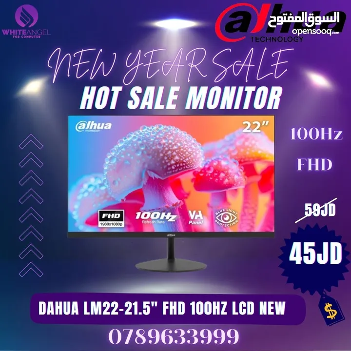 عرض ولا اروع  امتلك شاشة DAHUA 27" CURVED 180HZ 1MS NEW  جديدنا عير