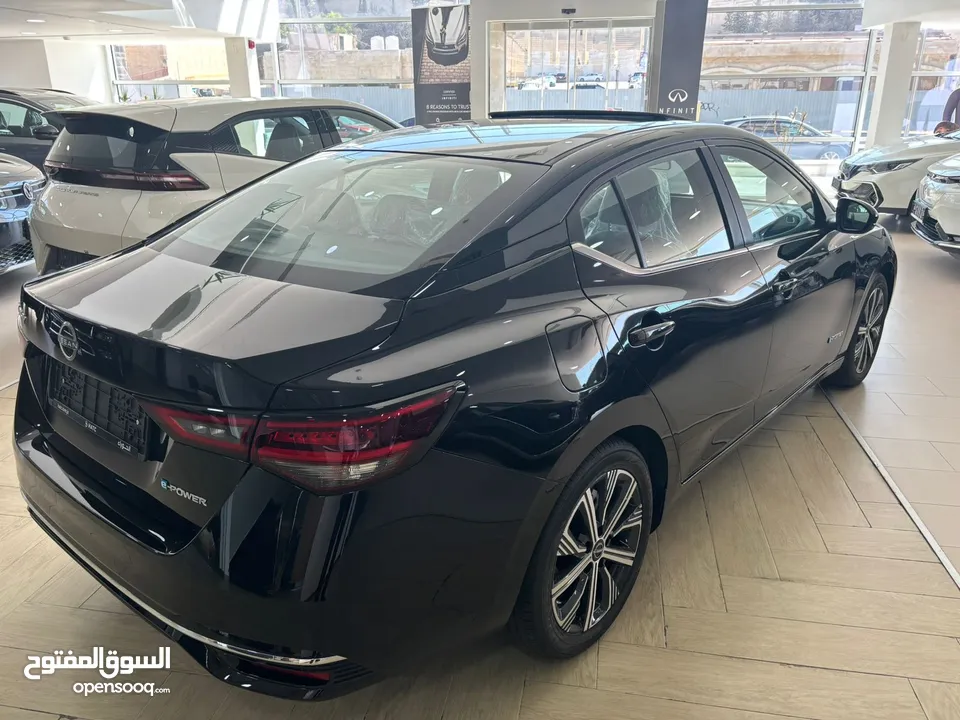 نيسان سيلفي e power 2024 كهربائيه  الهجينه كفالة 3 سنوات او 100000كم