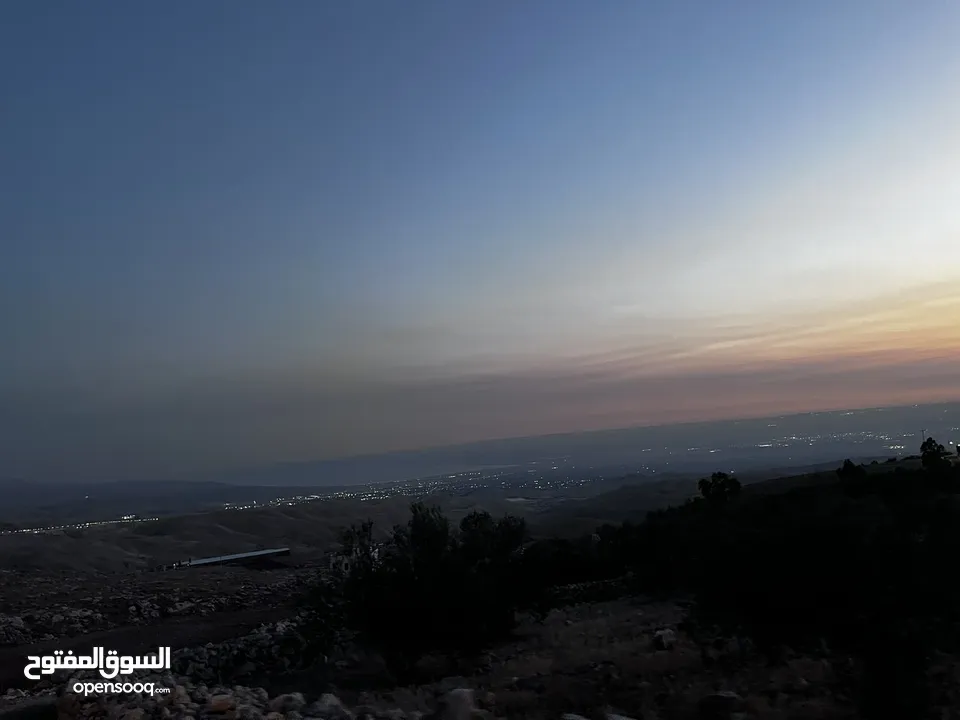 تملك الان فرصة العمر قطعة ارض من اراضي غرب عمان مطلة على فلسطين و الاغوار و البحر الميت و سد الكفرين