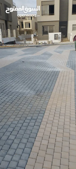 تركيب انترلوك وبندوره بلاط رصيف