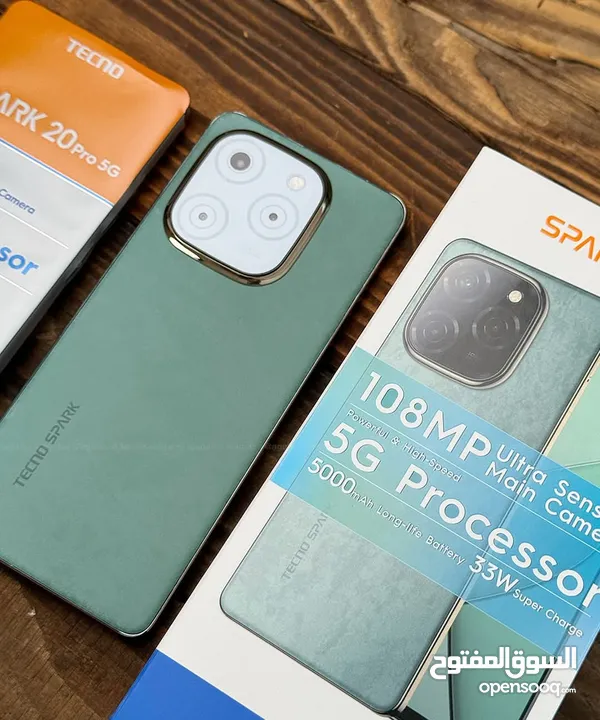 جهاز جديد بالكرتونة Spark 20 pro 5G رام 16 جيجا 256 مكفول سنة متوفر توصيل