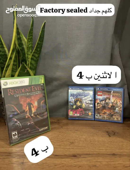 10 Different games Condition and price written