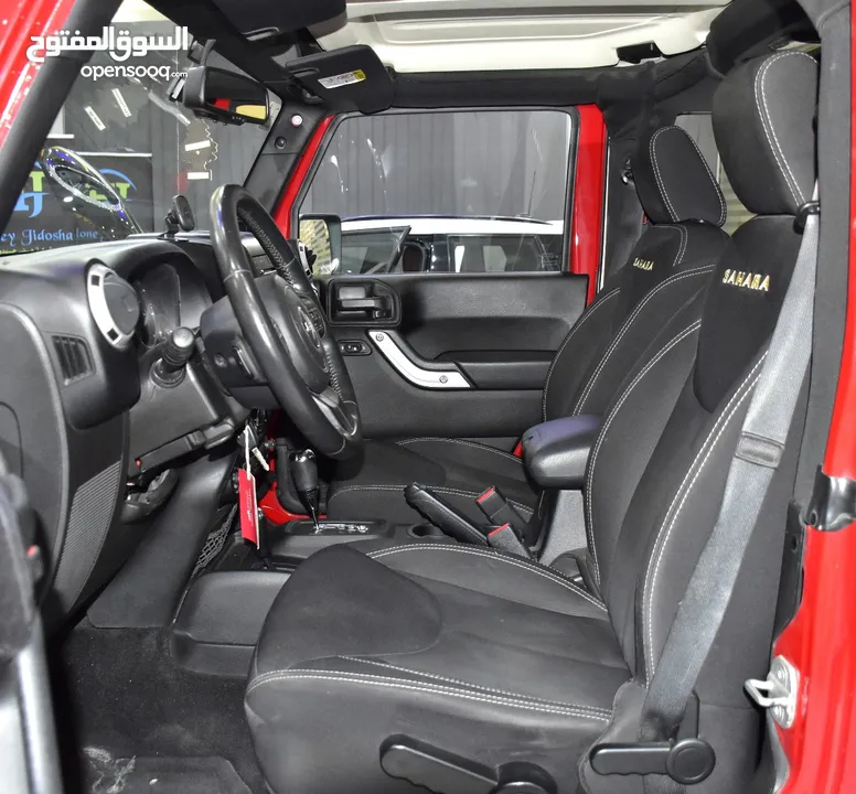 Jeep Wrangler Sahara ( 2014 Model ) in Red Color GCC Specs