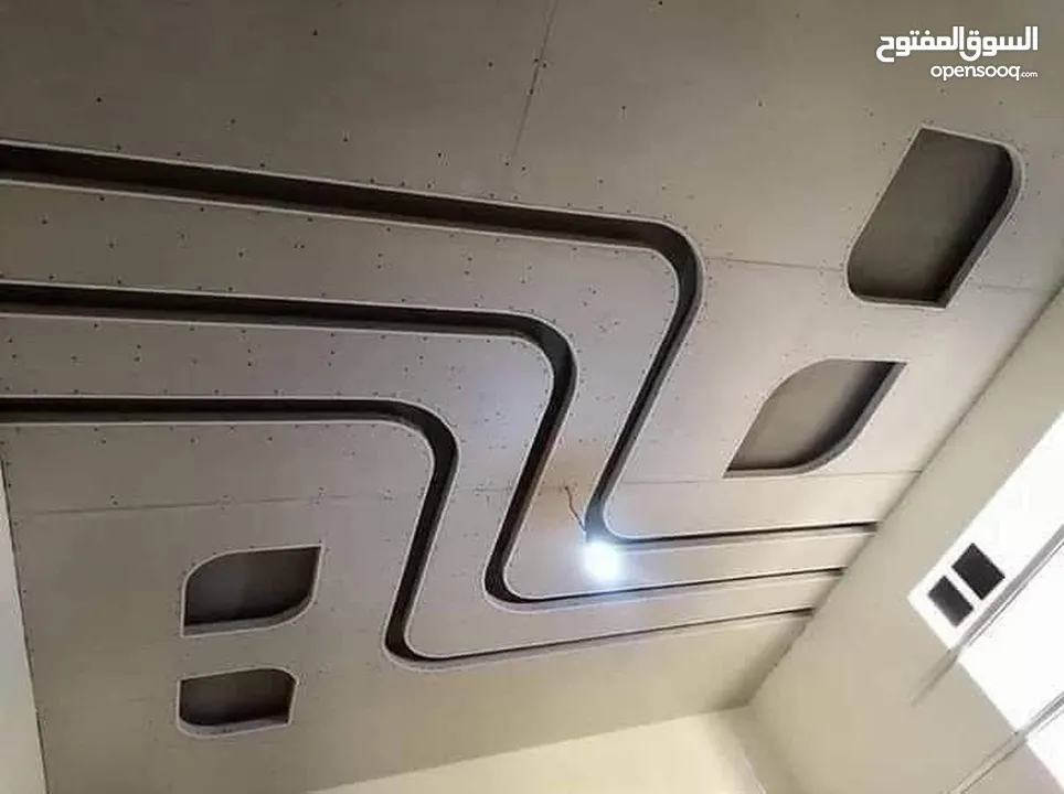 معلم جبس بورد سوري ديكورات معلم جبص بورد  بديل خشب بديل رخام بديل الشيبورد دهان اصباغ مهندس ديكور