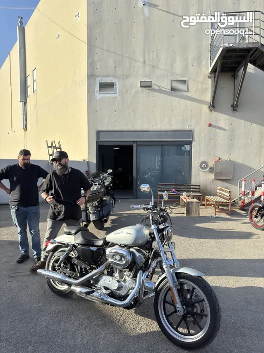Harley sportster XL883 L بحالة الوكاله وصيانة الشركه