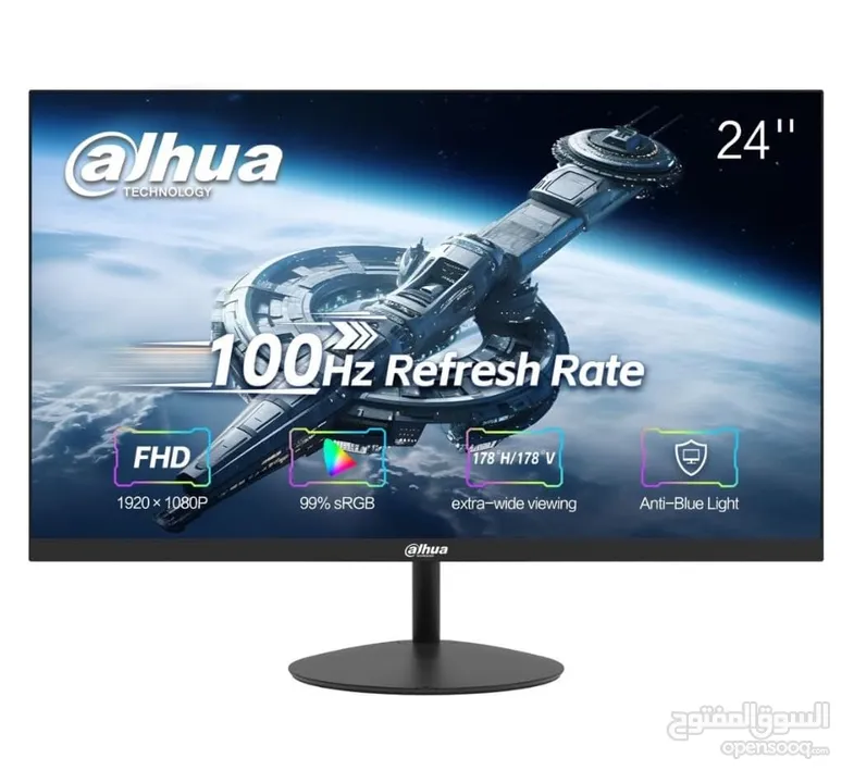 شاشه جيمنج 24 انش 75 هرتز DAHUA 24 INCH 1080P FULL HD 75HZ FLAT GAMING MONITOR