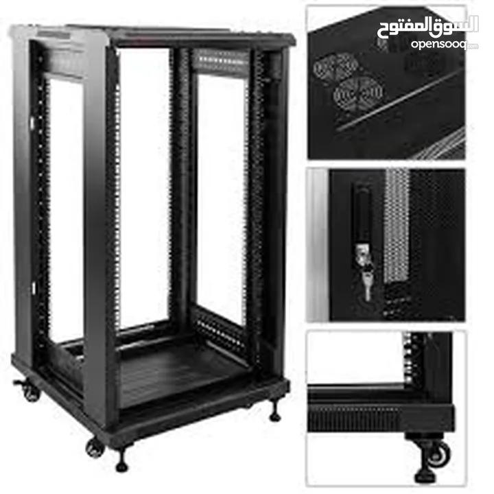 كبينة سيرفر انترنت باحجام متنوعة  وأفضل الاسعار Network Cabinet  من 4u to 42 u