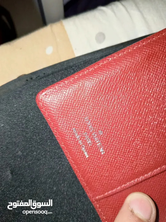 authentic Louis Vuitton read leather women notebook