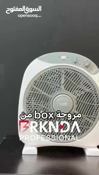 مروحة بوكس 12 انش بمحرك نحاس بالكامل و5 شفرات قوية من بي ناشونال توزيع مثالي للهواء في كافة أرجاء ا