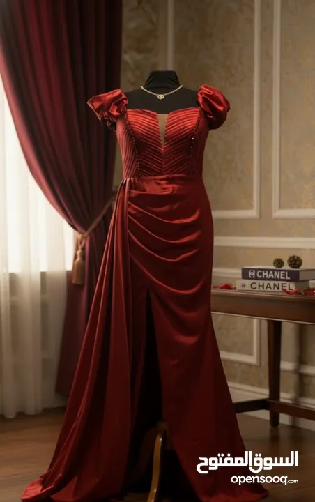 فستان خمري ستان