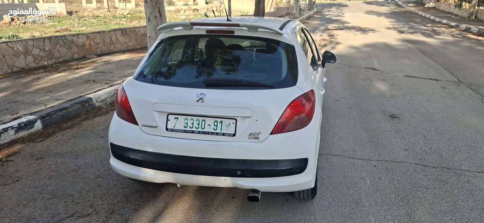 بيجو 207موديل 2009_اتومتيك _ماتور 1600-بنزين اصل برايفت _فحص الف صلاة النبي نظيفة من الاخر