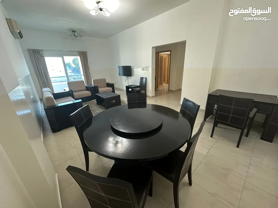 2 BHK Furnished Flats For Rent on Bareeq AL Shatte - شقق مفروشة غرفتين وصالة للايجار في بريق الشاطئ