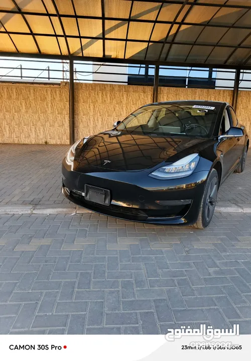 Tesla model 3 standard plus 2020 لون اسود ملوكي